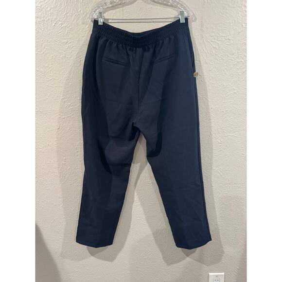 Zara Sailor High Waist Crop Pants Gold Button Detail XL - Picture 5 of 7